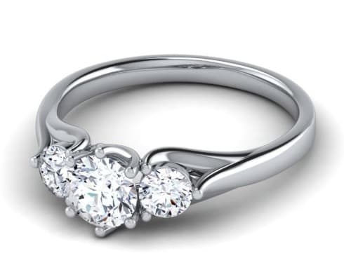 Three Stone Engagement Ring